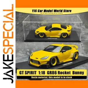 Yellow GT Spirit GR86 Rocket Bunny Diecast Model