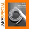 Silicone Shower Hose 150cm or 200cm with Metallic Connectors