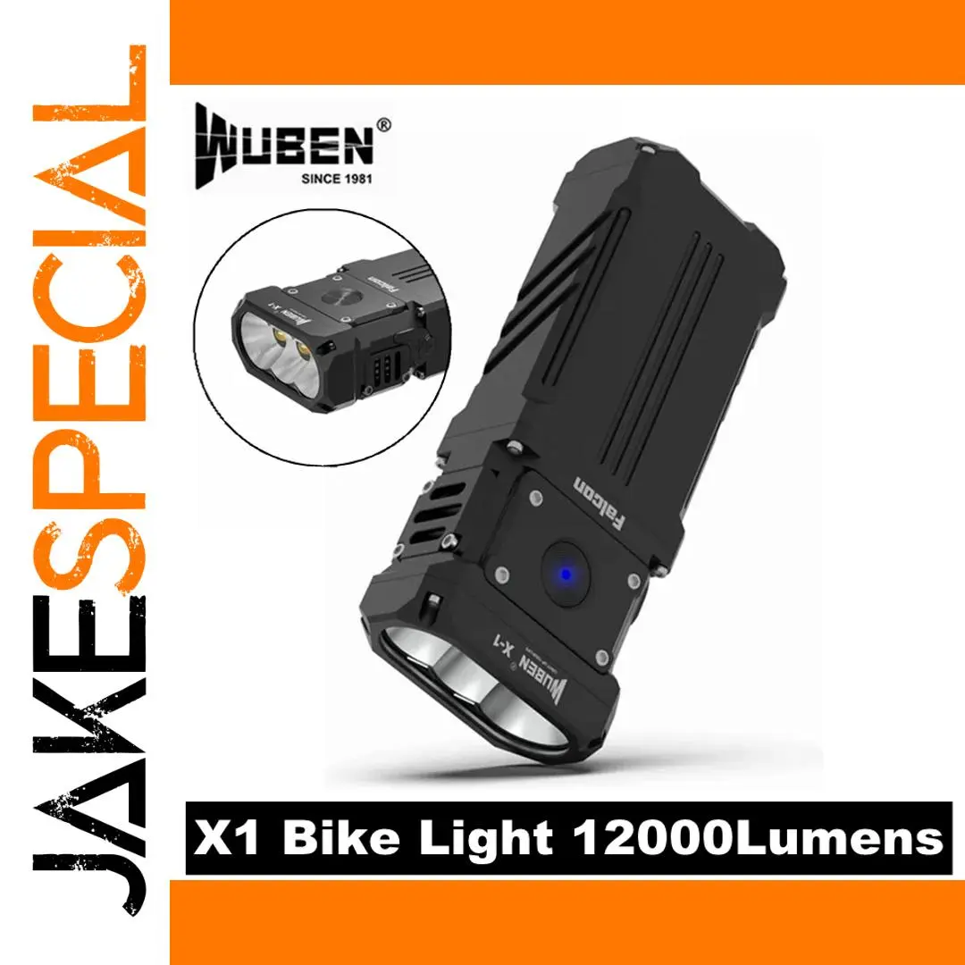 X1 Rechargeable 12,000 Lumen Bike Light 1 X1 Rechargeable 12,000 Lumen Bike Light