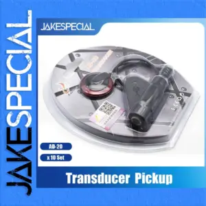 Set of 10 Contact Microphones for Acoustic Instruments