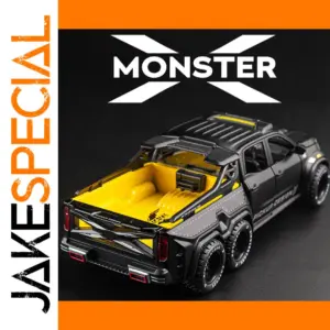 1:28 Scale Black Off-Road Pickup Diecast Model