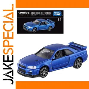 Blue Diecast Nissan Skyline GT-R V-SPEC II Nür Model