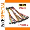 40-Pin Colorful Jumper Wires for Prototyping