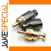 Premium Gold-Plated RCA Connector Set for Audio