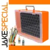 Vibrant Orange Paint Bottle Organizer Suitcase