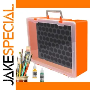 Vibrant Orange Paint Bottle Organizer Suitcase