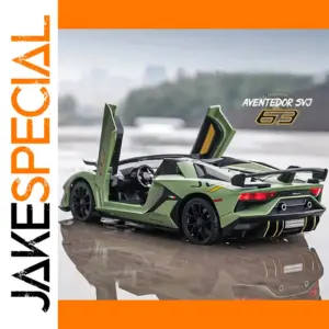 Green Lamborghini Aventador SVJ 1:24 Alloy Model