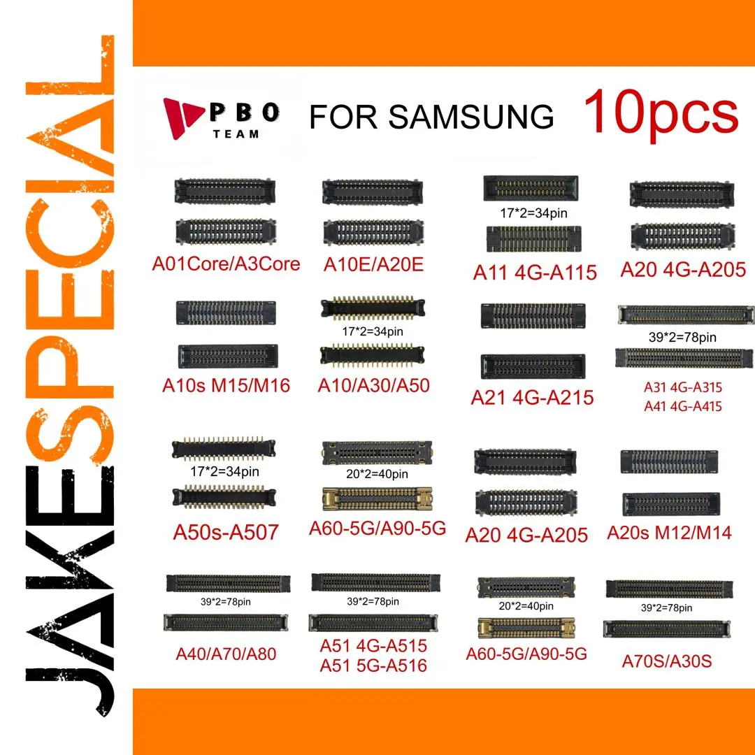 Samsung Galaxy A50 A70s A40 A30S FPC Connector Set 1 Samsung Galaxy A50 A70s A40 A30S FPC Connector Set