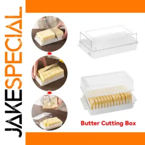 Transparent Butter Slicer and Storage Container