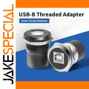 USB-B to USB Printer Adapter, 22mm diameter