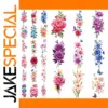 Vibrant Floral Temporary Tattoo Set