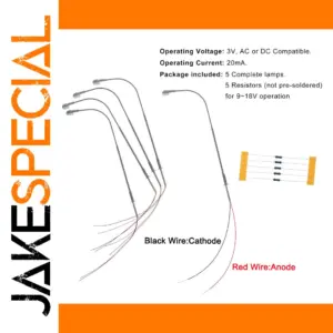 TT Scale Metal Street Lamps Set of 5