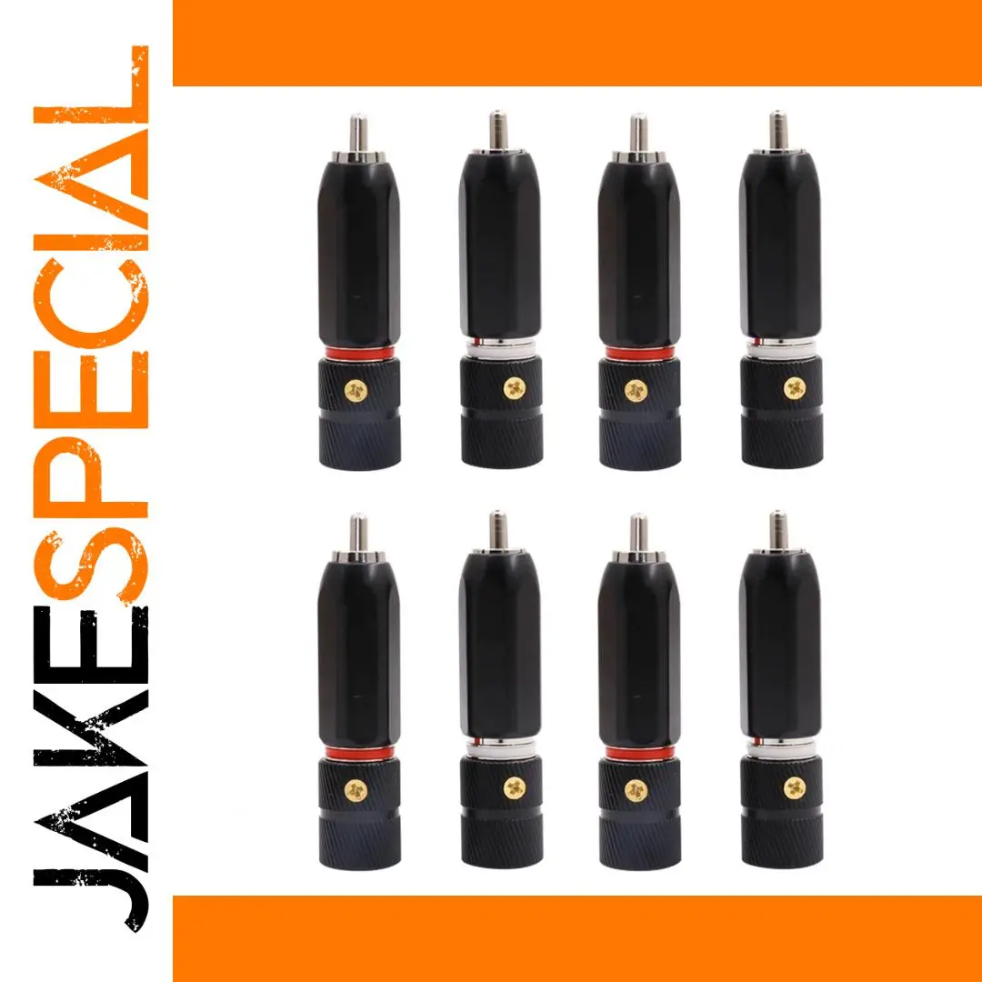 Premium 4-Pack RCA Plug Connectors Set for Audio 1 Premium 4-Pack RCA Plug Connectors Set for Audio