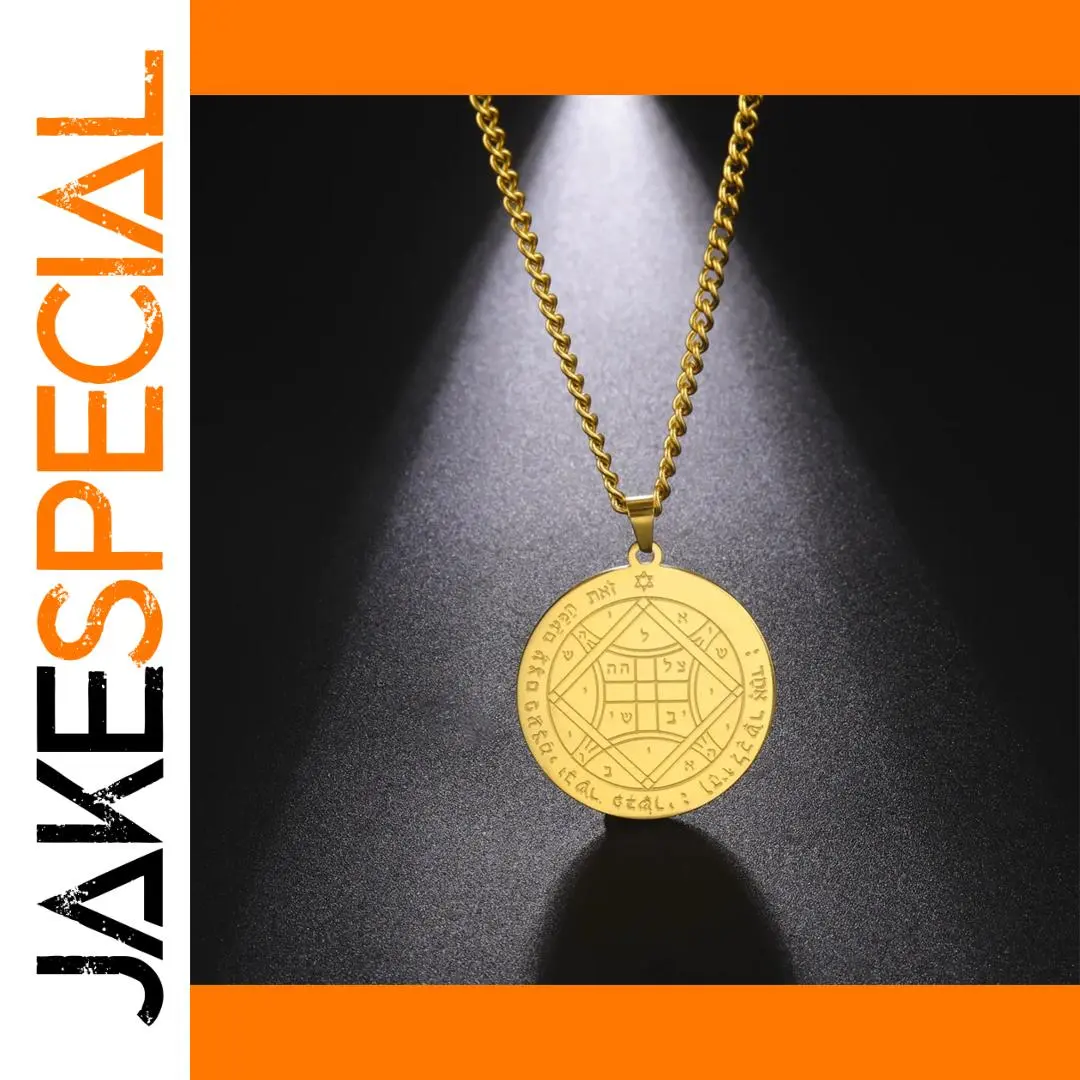 Stainless Steel Occult Pendant Necklace 1 Stainless Steel Occult Pendant Necklace