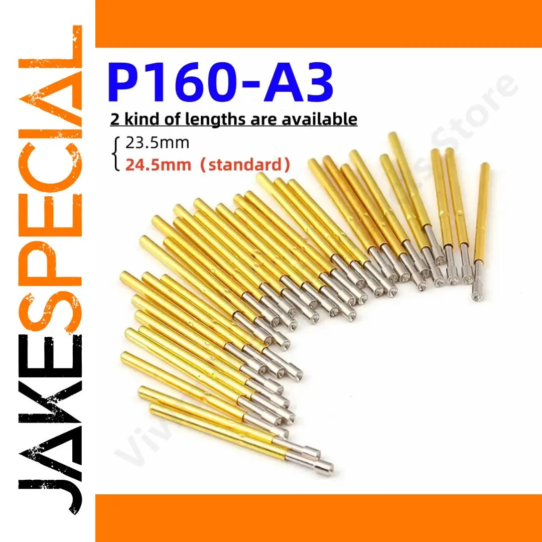 P160-A3 Spring Test Probes Set of 20/100 1 P160-A3 Spring Test Probes Set of 20/100