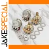 Guitar Potentiometers Set with 19mm Brass Shafts