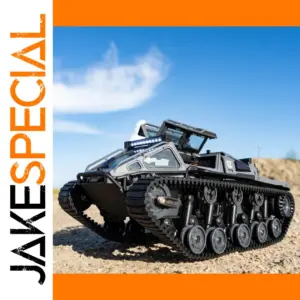 RC Tracked Tank with LED Lights and 50m Range