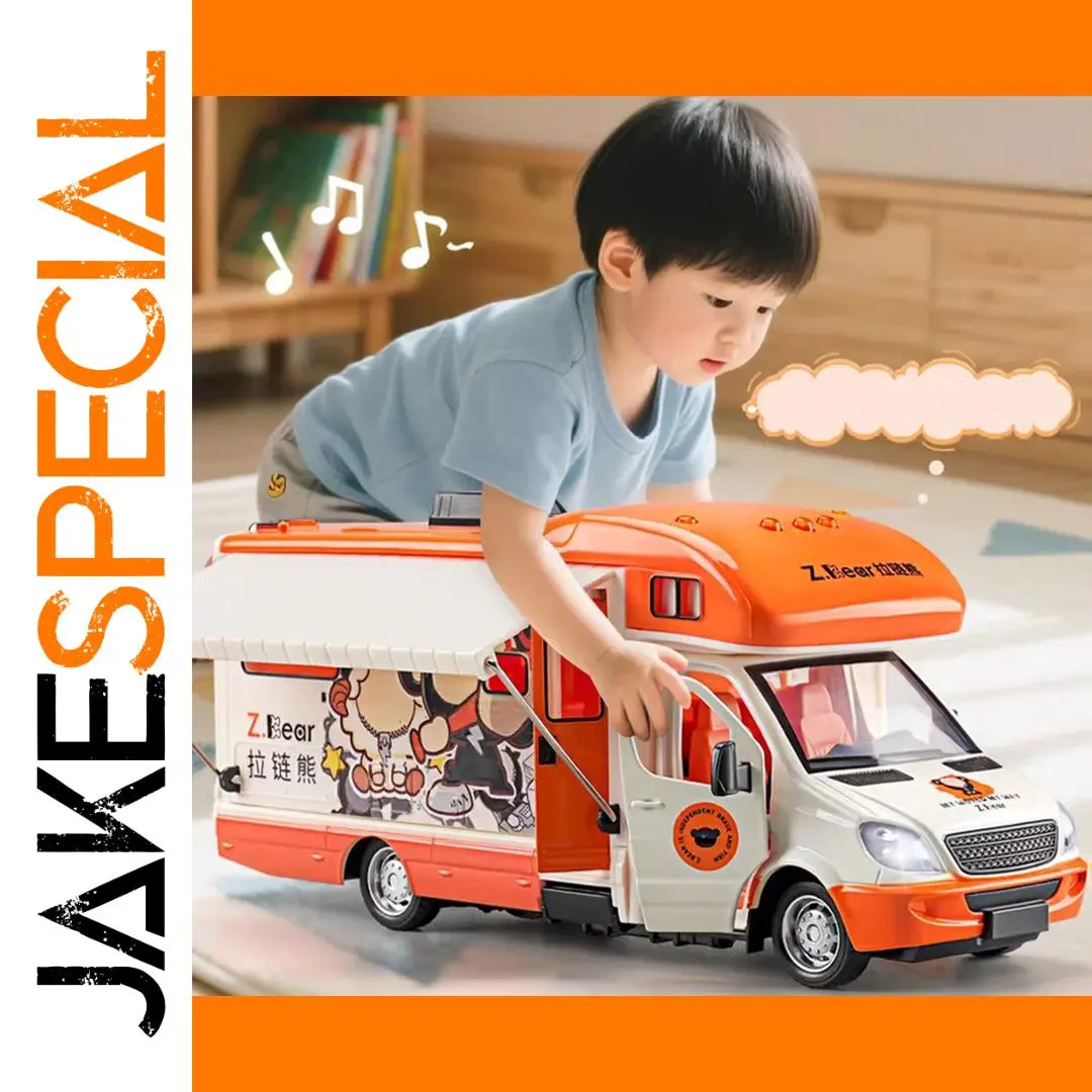 Vibrant 1:32 Alloy Cartoon Bear RV Model 1 Vibrant 1:32 Alloy Cartoon Bear RV Model