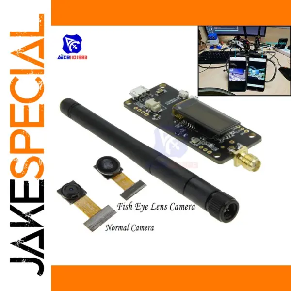 ESP32-Cam Wireless Video Module with Lens Options | JakeSpecial