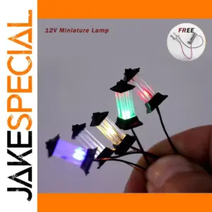 Miniature Luminous Lawn Lamp Set for Models