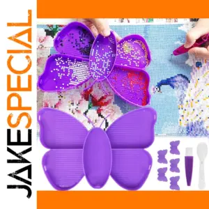 Vibrant Butterfly Diamond Painting Tray Kit