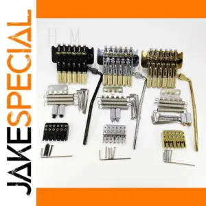 Headless Six-String Electric Guitar Bridge in Gold