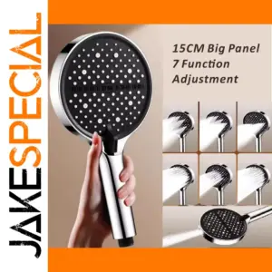 High-Pressure 15 cm Shower Head with 7 Modes