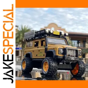 Mustard Yellow Land Rover Defender Model 1:28 Scale