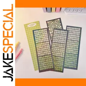 Holographic Laser Bling Letter Stickers Set