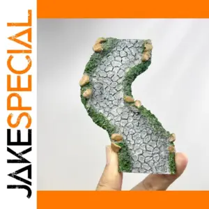 Realistic Curved Miniature Stone Pathway for Dioramas