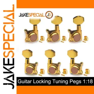 Gold Locking Guitar Tuners Set for Electric & Acoustic