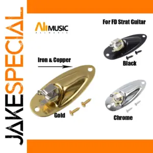 Boat Style Guitar Jack Plates Set of 10