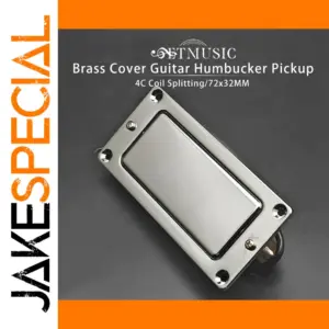 Brass-Covered Guitar Humbucker Pickup 72x32mm