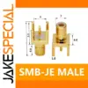 Gold-Plated SMB Male RF Connector (5 or 20 Pack)