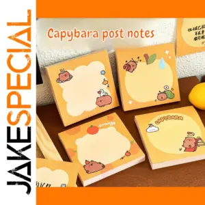 Cute Capybara Sticky Note Set - 4 Sheets