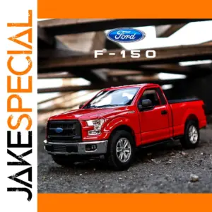 Red 1:24 Scale Ford F150 Diecast Model Pickup