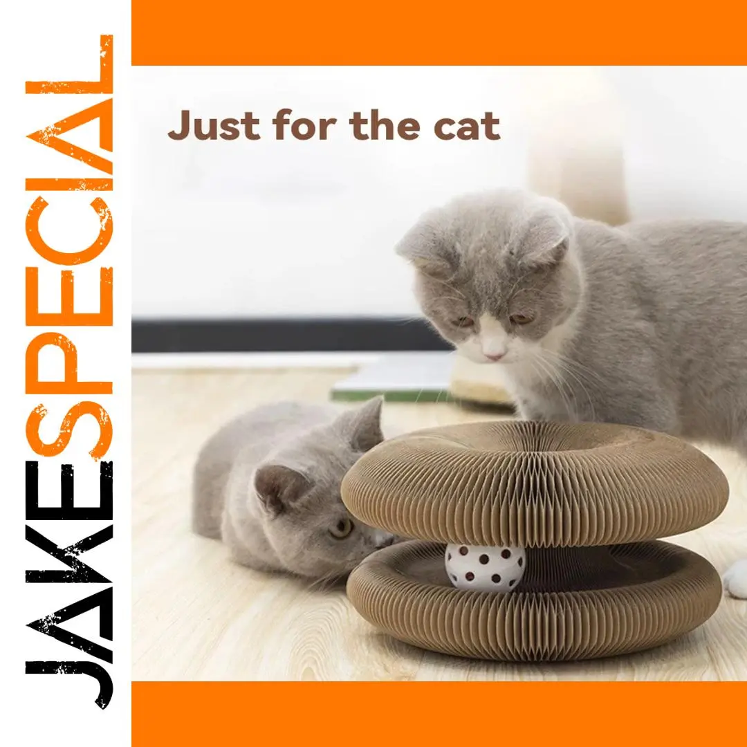 Natural Kraft Corrugated Cat Play Toy 1 Natural Kraft Corrugated Cat Play Toy