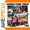 1:50 Scale Diecast Cement Pump Truck Model