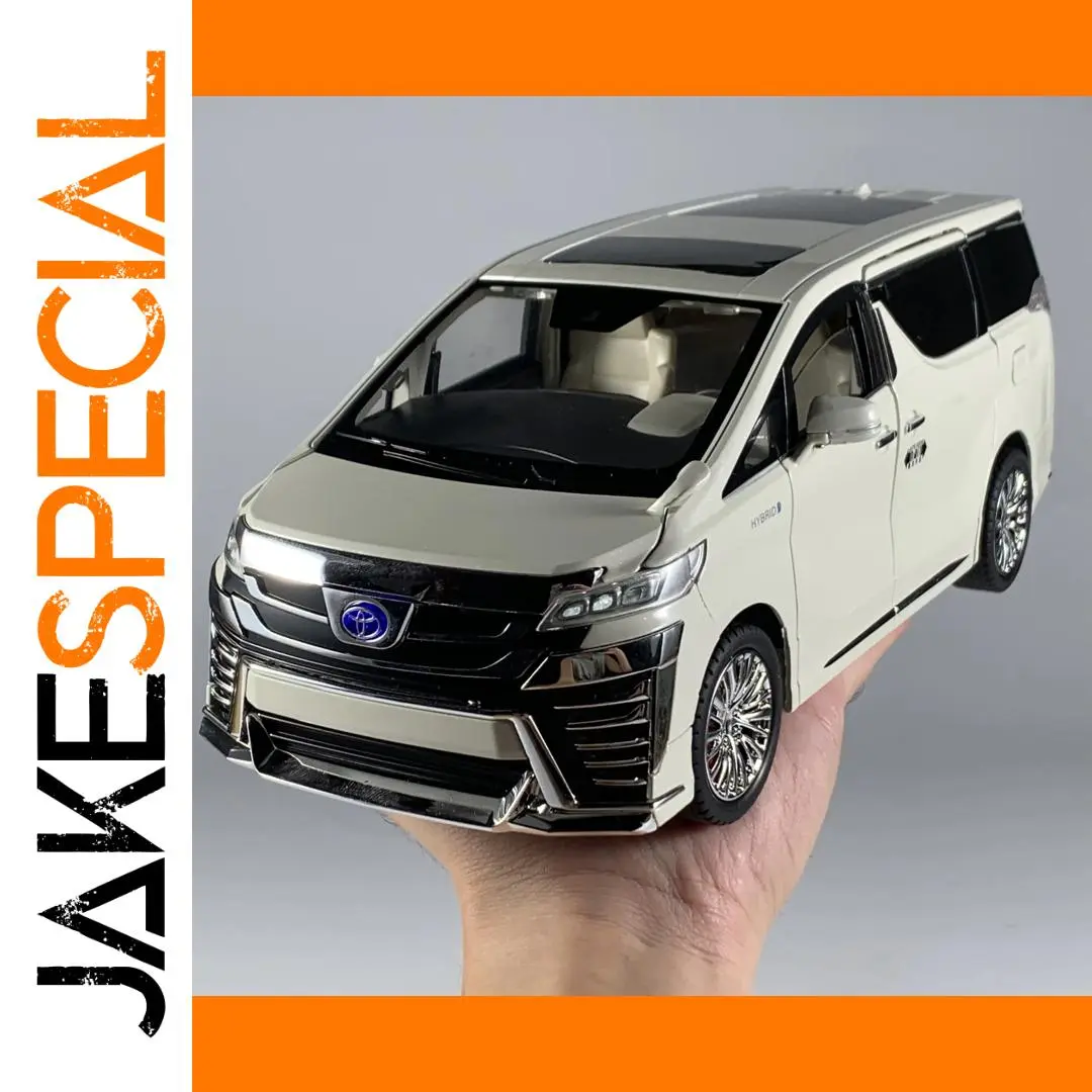 Elegant White Toyota Vellfire LM300 Diecast Model 1 Elegant White Toyota Vellfire LM300 Diecast Model