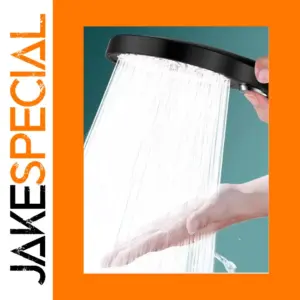 13cm Black High-Pressure Shower Head