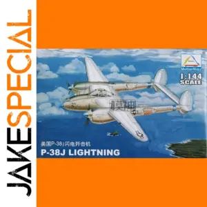 US Air P-38J Lightning Model Kit 1:144 Scale
