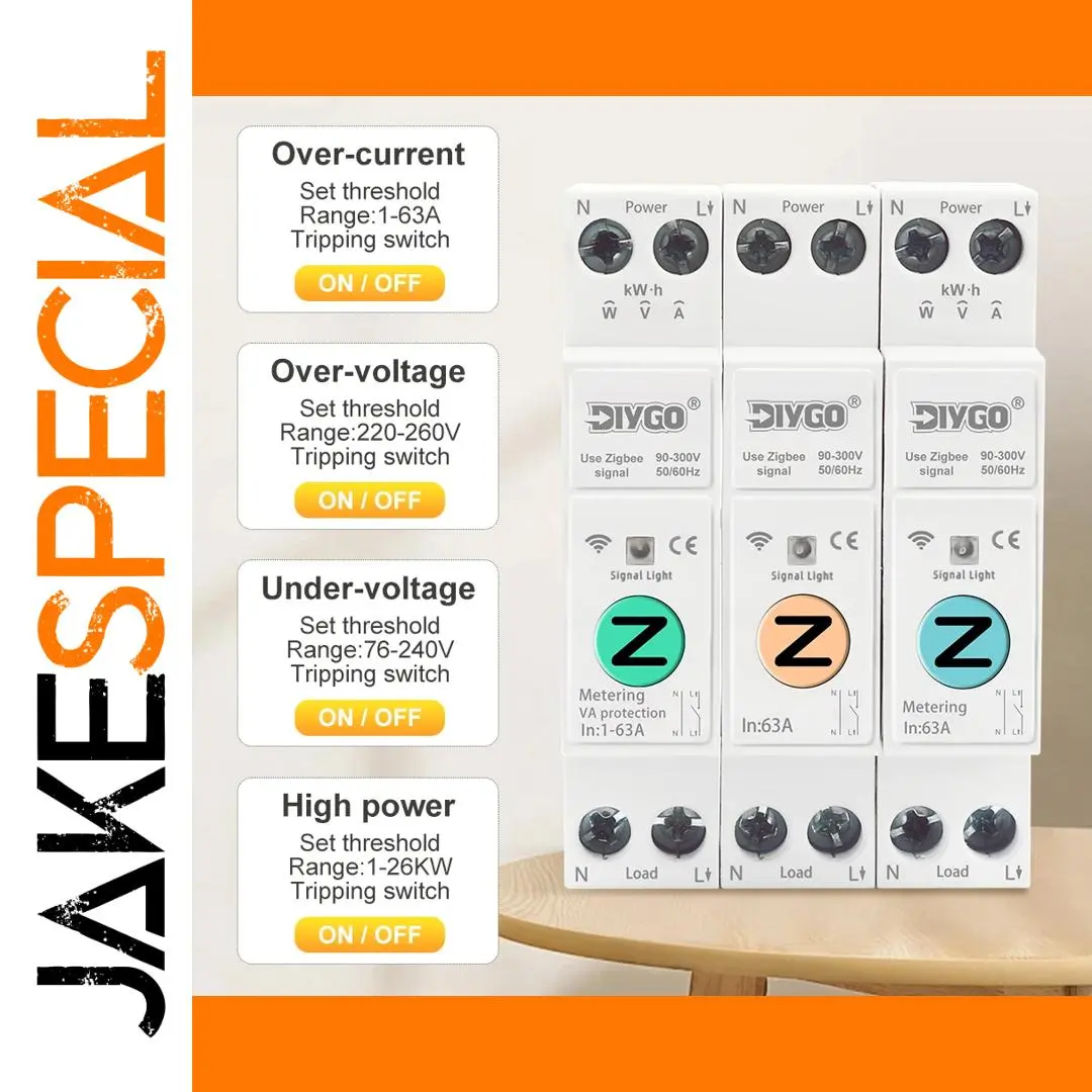 Tuya Zigbee Smart Switch DGB-63Z/ZM/ZT 1 Tuya Zigbee Smart Switch DGB-63Z/ZM/ZT