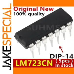 Set of Five LM723CN DIP-14 ICs for Drive Applications