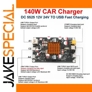 140W USB Car & Desktop Power Converter