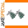 Festive Christmas Cufflinks & Tie Clip Set