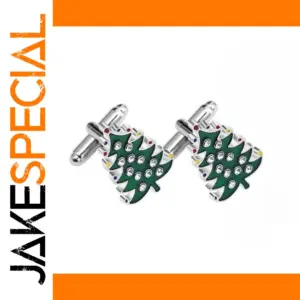 Festive Christmas Cufflinks & Tie Clip Set
