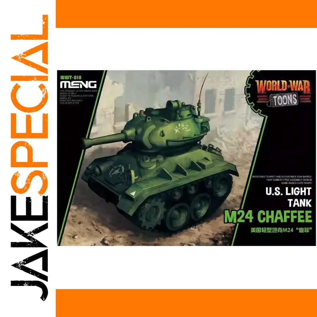 Cartoon-Style M24 Chaffee Light Tank Kit 1 Cartoon-Style M24 Chaffee Light Tank Kit