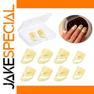 Beige Guitar Finger Picks Set for Adults