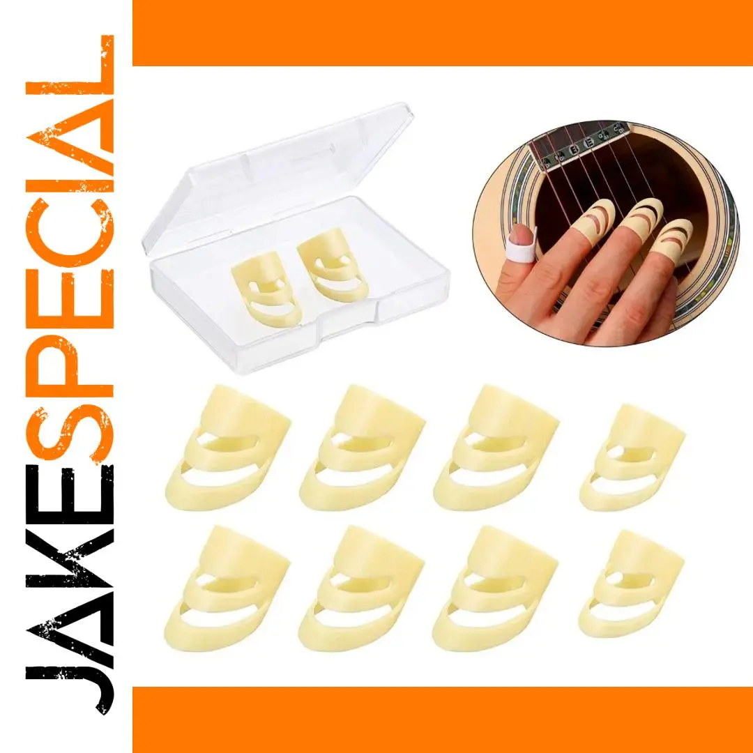 Beige Guitar Finger Picks Set for Adults 1 Beige Guitar Finger Picks Set for Adults