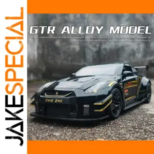 Black Nissan GTR R35 Diecast Model 1:24 Scale